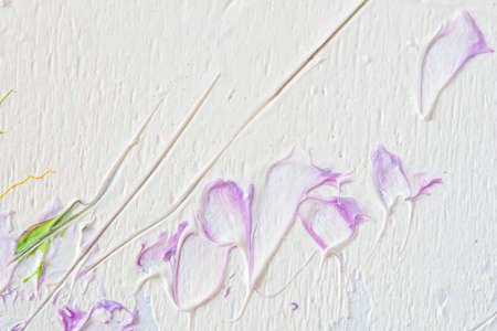 Colorful Oil Painting on canvas. Abstract art background. Fragment of Modern artwork. Brush Strokes of paint.の写真素材