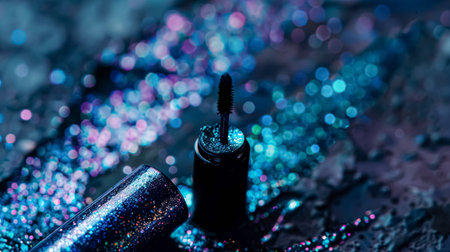 Abstract background for cosmetic products. Close-up of makeup texture, bright and sparkles beautyの素材