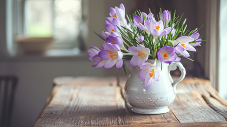 Beautiful bouquet of flowers in a vase. Floral arrangementの素材