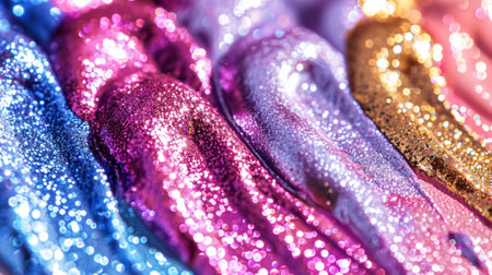 Abstract background for cosmetic products. Close-up of makeup texture, bright and sparkles beautyの素材