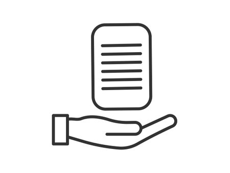 Illustration presenting a vector icon depicting documents, suitable for both web and mobile applications, isolated for use in graphic and design. Featuring a paper sign and symbol, this element serves as a representation of a page indicatorのイラスト素材