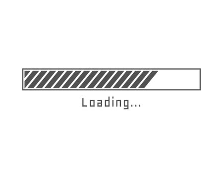 Collection Loading bar status icon. Vector illustration. Set of vector loaded icons. Download...
