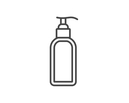 Vector icons of beauty, cosmetics and care. Bottle, jar, shower gel, face cream, body lotion, spray, ointment, paste.のイラスト素材