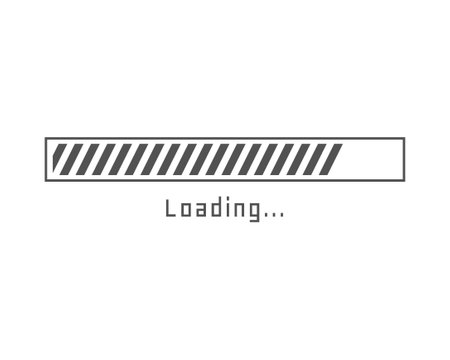 Collection Loading bar status icon. Vector illustration. Set of vector loaded icons. Download...