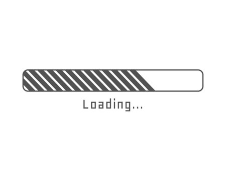 Collection Loading bar status icon. Vector illustration. Set of vector loaded icons. Download...