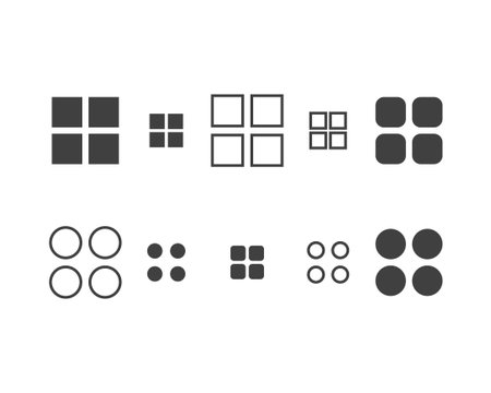 Hamburger menu icon, buttons for website, UI navigation, mobile app, presentation. Vector design...