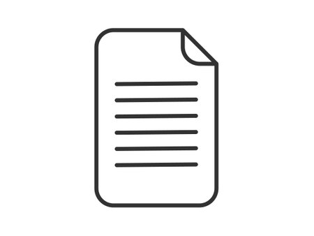 Illustration presenting a vector icon depicting documents, suitable for both web and mobile applications, isolated for use in graphic and design. Featuring a paper sign and symbol, this element serves as a representation of a page indicatorのイラスト素材