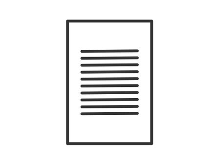 Illustration presenting a vector icon depicting documents, suitable for both web and mobile applications, isolated for use in graphic and design. Featuring a paper sign and symbol, this element serves as a representation of a page indicatorのイラスト素材