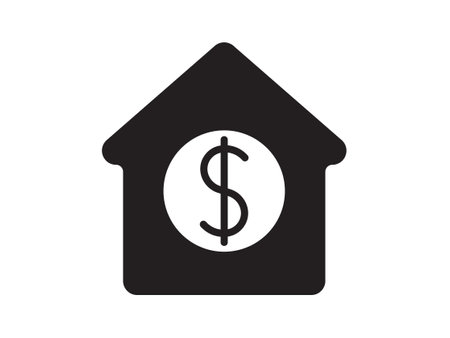 This icon, depicting a house silhouette, stands alone as a representation of dwelling, isolated against a clean background. With its simple vector design, it evokes a sense of warmth and security, embodying the concept of home. Additionally, it symbolizes the key choice in selecting the perfect dwellingのイラスト素材