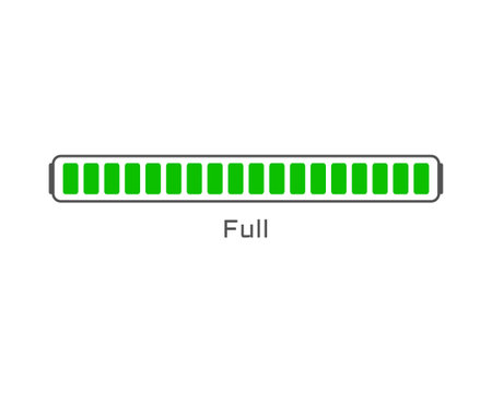 Collection Loading bar status icon. Vector illustration. Set of vector loaded icons. Download...