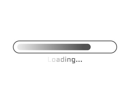 Collection Loading bar status icon. Vector illustration. Set of vector loaded icons. Download...