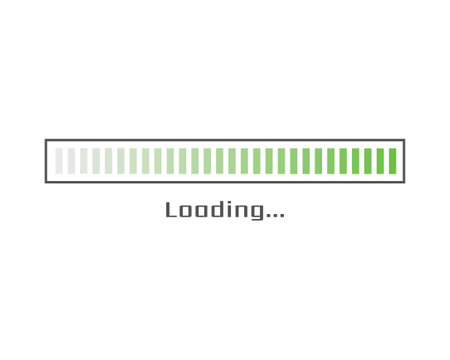 Collection Loading bar status icon. Vector illustration. Set of vector loaded icons. Download...