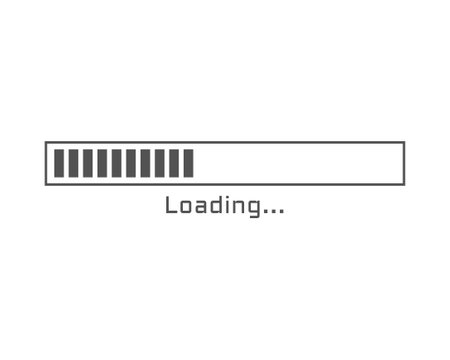 Collection Loading bar status icon. Vector illustration. Set of vector loaded icons. Download...
