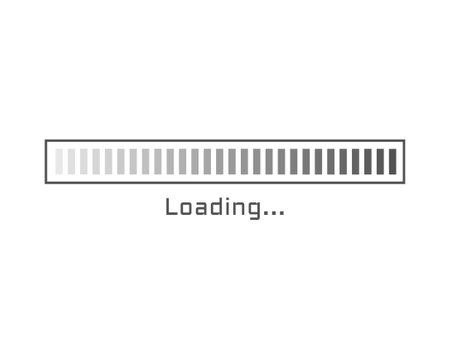 Collection Loading bar status icon. Vector illustration. Set of vector loaded icons. Download...