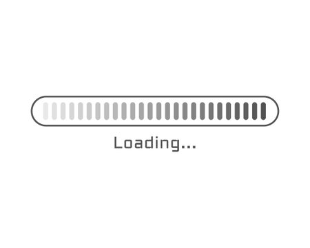 Collection Loading bar status icon. Vector illustration. Set of vector loaded icons. Download...