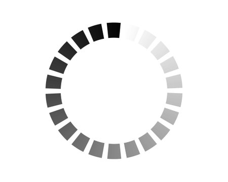 Loading bar status icon. Vector illustration. Vector loaded icons. Download progress. Donload or...