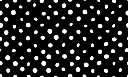 Polka dot vector with a repeating round spot pattern. Perfect for seamless textile prints, trendy...