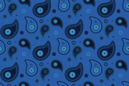 Paper spa a fashionable paint. Curled designer, calm vintage. Linen ornament with graphic effortless. Paisley endless as wallpaper trend.のイラスト素材