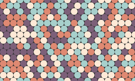 Polka dot vector with a repeating round spot pattern. Perfect for seamless textile prints, trendy...