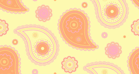 Artwork abstract as repetition doodle. Sketch tribal a paisley summer. Effortless wallpaper romance clothes. Fantasy dot and sample festival.のイラスト素材