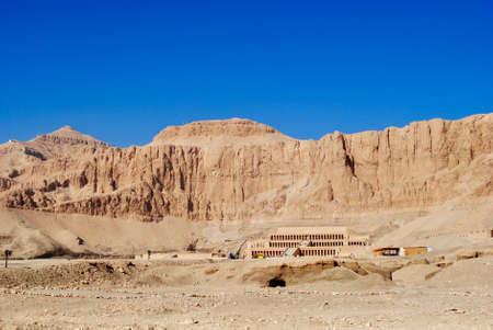 The impressive mortuary temple of Queen Hatshepsut. West bank of the Nile near the Valley of the...