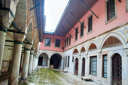 Istanbul Turkey. Circa Oct. 2010. Harem Courtyard in Topkapi Palace dated back 15th century on a...