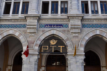 Aug. 2021. Istanbul Turkey. Grand Post Office. Designed by Vedat Tek, combined classical Ottoman architecture and Beaux-Arts, build in 1905 and served as Post and Telegraphy Ministry in 1909.のeditorial素材