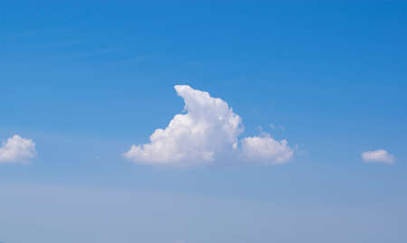 White colour clouds against blue sky