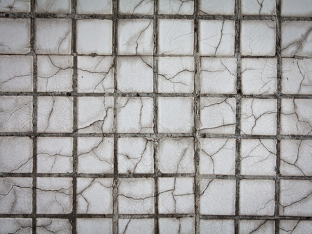 Aged ceramic tile mosaicsの写真素材