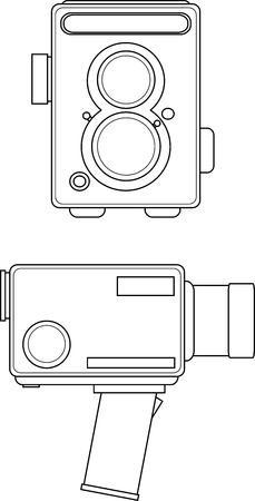 Vector film cameraのイラスト素材