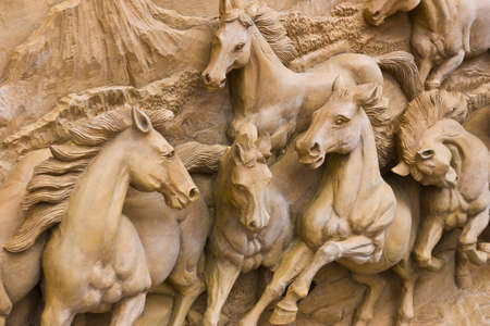 engrave by  hardwood of horse fleshの写真素材