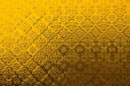 yellow pattern glassの写真素材