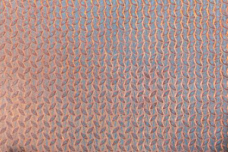 Rusty metal texture or rusty metal background for interior design business. exterior decoration and industrial construction idea concept. Rusty metal is caused by moisture in the air.の写真素材