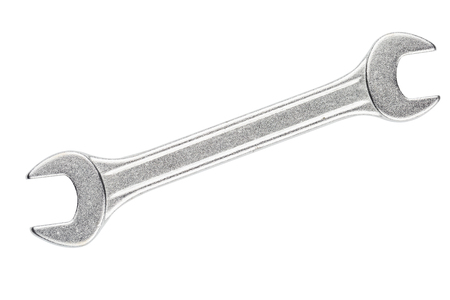 Wrench isolated on white background for construction, industrial, electrician concept design.の写真素材