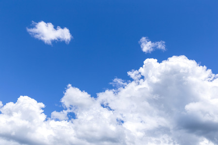The vast blue sky and clouds sky.の写真素材