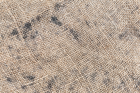 Brown sackcloth or burlap texture backgroun for fabric cloth or garment design.の写真素材