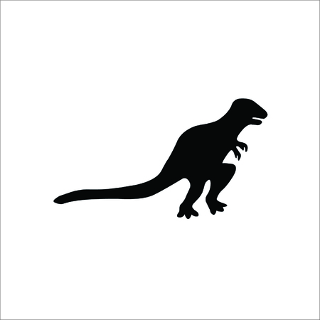 Dinosaur icon on white background. Vector Illustration.のイラスト素材