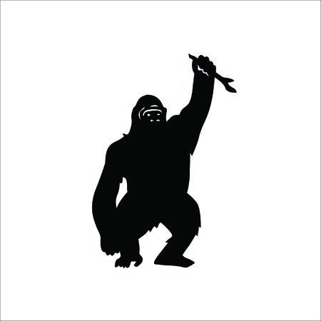 Gorilla icon. Vector Illustrationのイラスト素材