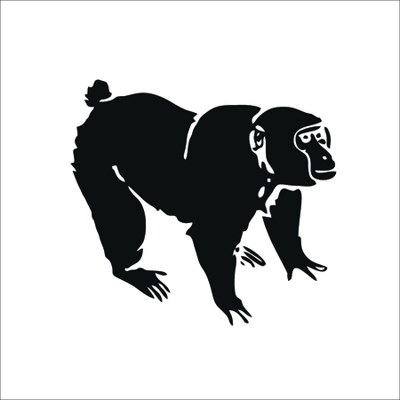 Monkey icon. Vector Illustrationのイラスト素材