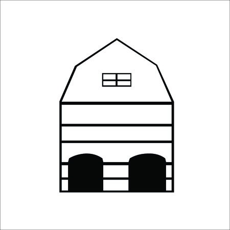 House with garage iconのイラスト素材