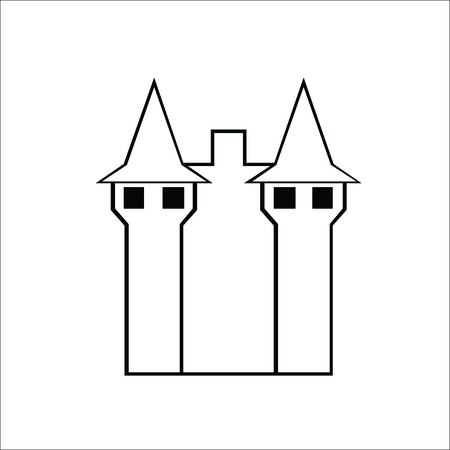 Castle icon. Vector Illustrationのイラスト素材