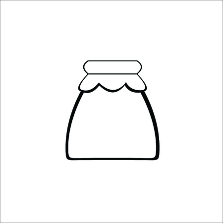 Glass jar iconのイラスト素材