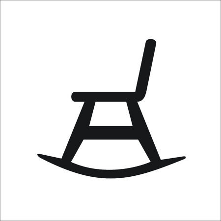 Rocking chair icon.のイラスト素材