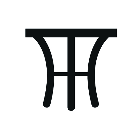 Table icon. Vector illustrationのイラスト素材