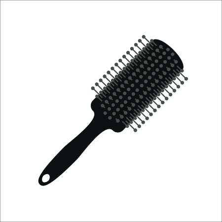 Hairbrush icon. Vector illustrationのイラスト素材