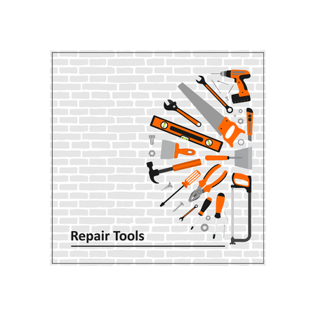 Repair tools icon. Background illustration design.のイラスト素材