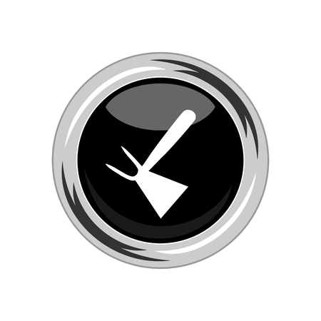 Hoe icon.Vector Illustrationのイラスト素材