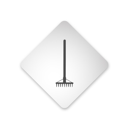 Garden rake. Vector Illustrationのイラスト素材