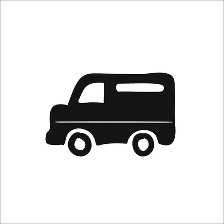 truck transportation iconのイラスト素材