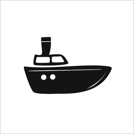 Speed boat iconのイラスト素材